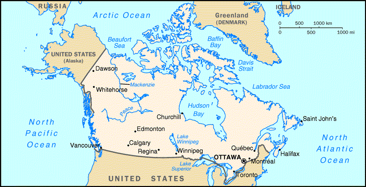 map of canada with capital cities. resources Capital cities